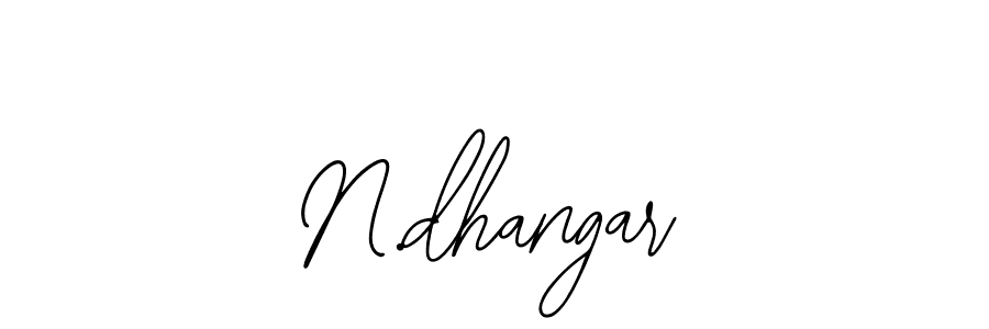 The best way (Bearetta-2O07w) to make a short signature is to pick only two or three words in your name. The name N.dhangar include a total of six letters. For converting this name. N.dhangar signature style 12 images and pictures png