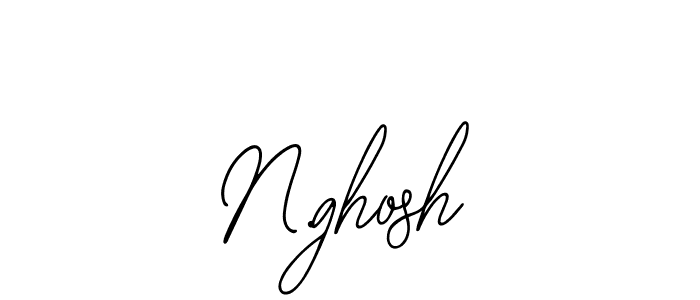 How to make N.ghosh name signature. Use Bearetta-2O07w style for creating short signs online. This is the latest handwritten sign. N.ghosh signature style 12 images and pictures png