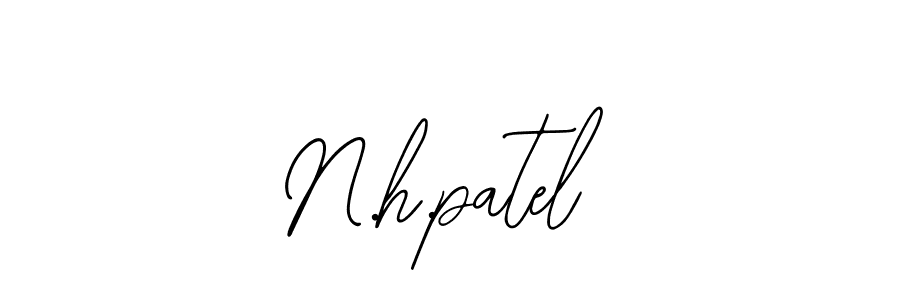 How to make N.h.patel name signature. Use Bearetta-2O07w style for creating short signs online. This is the latest handwritten sign. N.h.patel signature style 12 images and pictures png