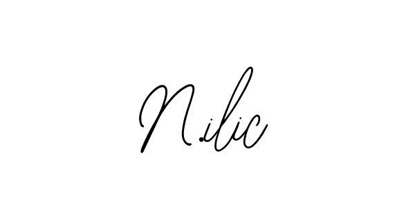 Use a signature maker to create a handwritten signature online. With this signature software, you can design (Bearetta-2O07w) your own signature for name N.ilic. N.ilic signature style 12 images and pictures png