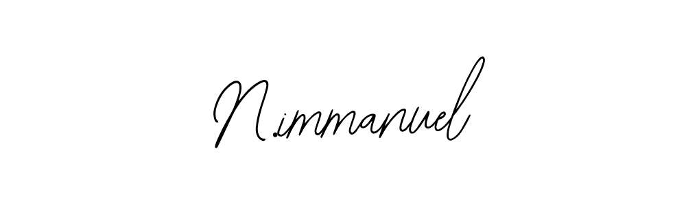 The best way (Bearetta-2O07w) to make a short signature is to pick only two or three words in your name. The name N.immanuel include a total of six letters. For converting this name. N.immanuel signature style 12 images and pictures png