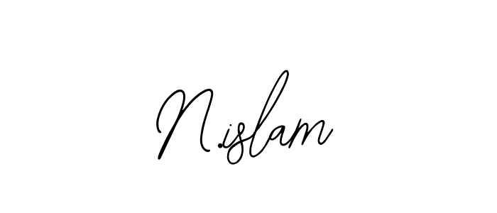 Design your own signature with our free online signature maker. With this signature software, you can create a handwritten (Bearetta-2O07w) signature for name N.islam. N.islam signature style 12 images and pictures png