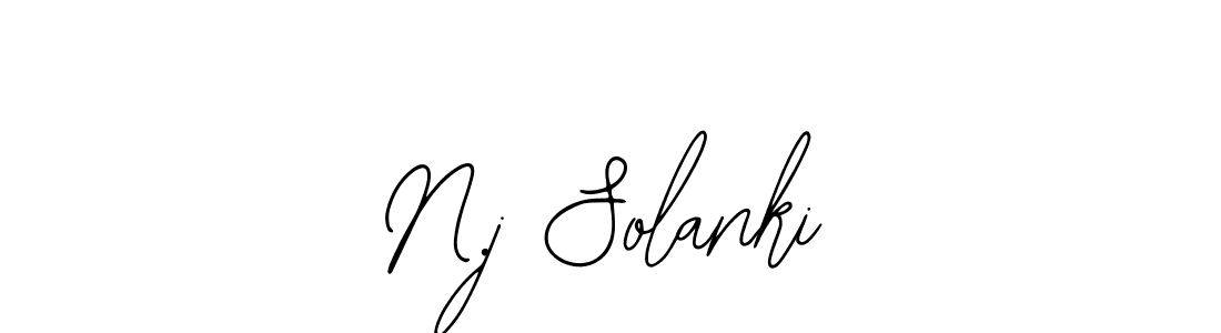 if you are searching for the best signature style for your name N.j Solanki. so please give up your signature search. here we have designed multiple signature styles  using Bearetta-2O07w. N.j Solanki signature style 12 images and pictures png