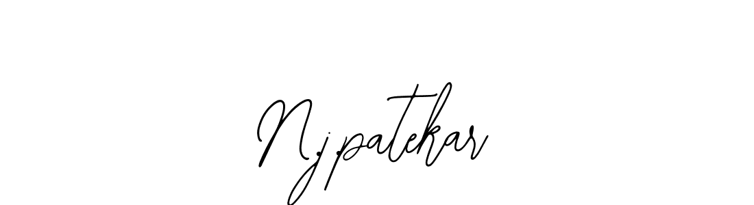 How to make N.j.patekar signature? Bearetta-2O07w is a professional autograph style. Create handwritten signature for N.j.patekar name. N.j.patekar signature style 12 images and pictures png