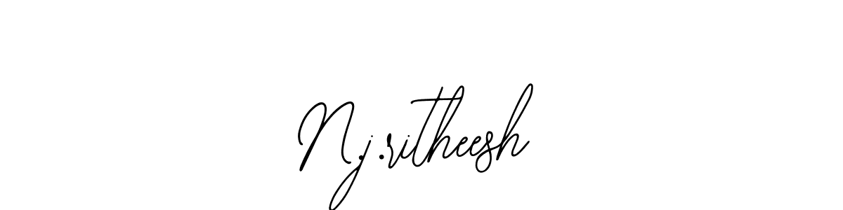 It looks lik you need a new signature style for name N.j.ritheesh. Design unique handwritten (Bearetta-2O07w) signature with our free signature maker in just a few clicks. N.j.ritheesh signature style 12 images and pictures png