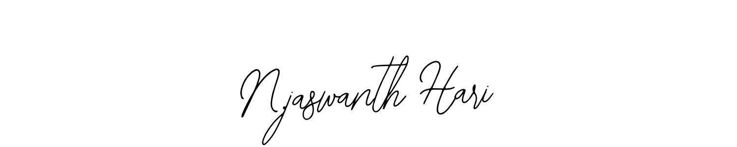 You should practise on your own different ways (Bearetta-2O07w) to write your name (N.jaswanth Hari) in signature. don't let someone else do it for you. N.jaswanth Hari signature style 12 images and pictures png