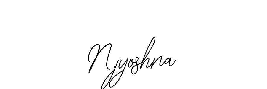 Design your own signature with our free online signature maker. With this signature software, you can create a handwritten (Bearetta-2O07w) signature for name N.jyoshna. N.jyoshna signature style 12 images and pictures png