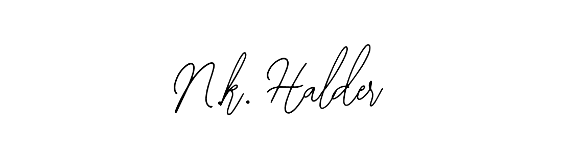 N.k. Halder stylish signature style. Best Handwritten Sign (Bearetta-2O07w) for my name. Handwritten Signature Collection Ideas for my name N.k. Halder. N.k. Halder signature style 12 images and pictures png