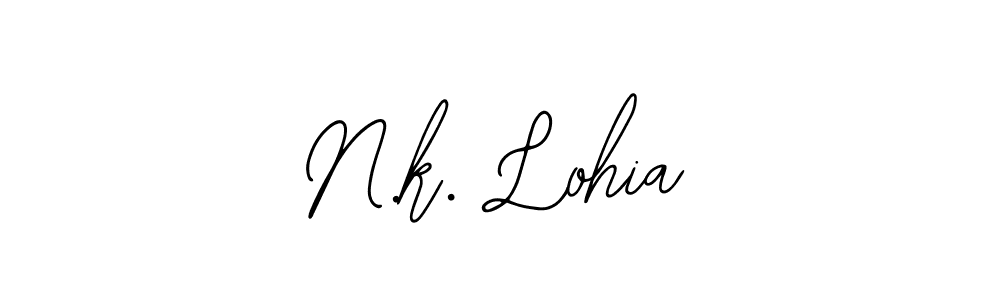 Also we have N.k. Lohia name is the best signature style. Create professional handwritten signature collection using Bearetta-2O07w autograph style. N.k. Lohia signature style 12 images and pictures png