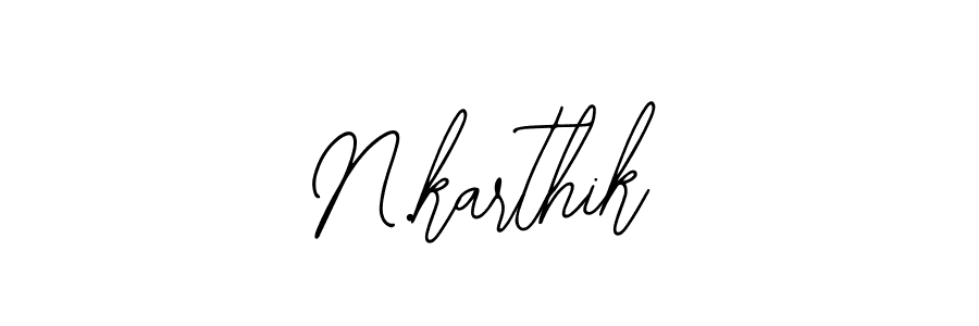 How to make N.karthik signature? Bearetta-2O07w is a professional autograph style. Create handwritten signature for N.karthik name. N.karthik signature style 12 images and pictures png