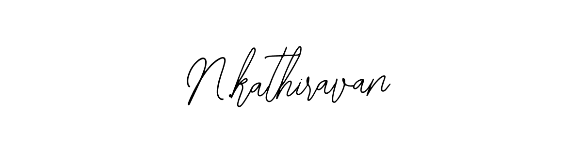 Design your own signature with our free online signature maker. With this signature software, you can create a handwritten (Bearetta-2O07w) signature for name N.kathiravan. N.kathiravan signature style 12 images and pictures png