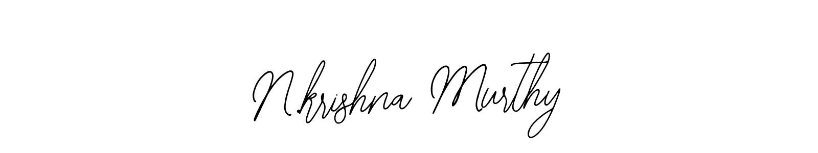 Design your own signature with our free online signature maker. With this signature software, you can create a handwritten (Bearetta-2O07w) signature for name N.krishna Murthy. N.krishna Murthy signature style 12 images and pictures png