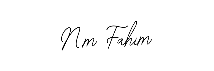 It looks lik you need a new signature style for name N.m Fahim. Design unique handwritten (Bearetta-2O07w) signature with our free signature maker in just a few clicks. N.m Fahim signature style 12 images and pictures png