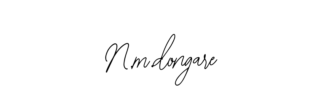 Design your own signature with our free online signature maker. With this signature software, you can create a handwritten (Bearetta-2O07w) signature for name N.m.dongare. N.m.dongare signature style 12 images and pictures png