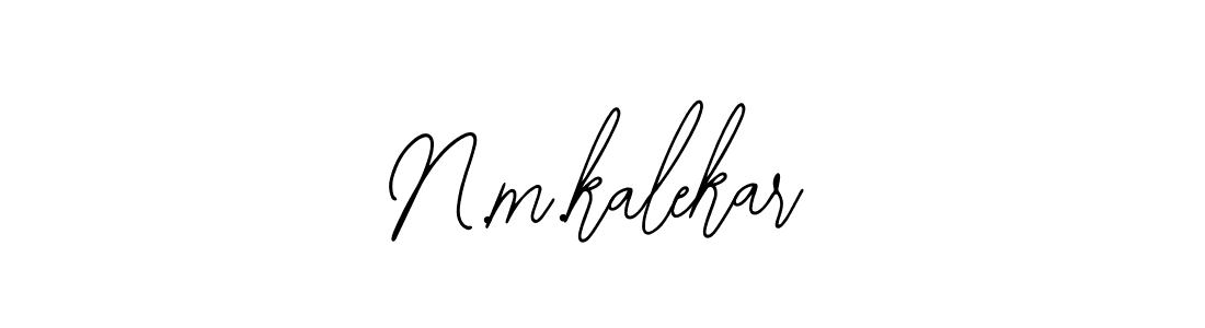 How to make N.m.kalekar signature? Bearetta-2O07w is a professional autograph style. Create handwritten signature for N.m.kalekar name. N.m.kalekar signature style 12 images and pictures png