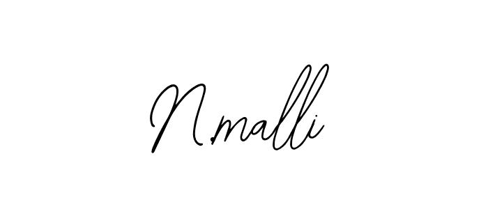 Make a beautiful signature design for name N.malli. With this signature (Bearetta-2O07w) style, you can create a handwritten signature for free. N.malli signature style 12 images and pictures png