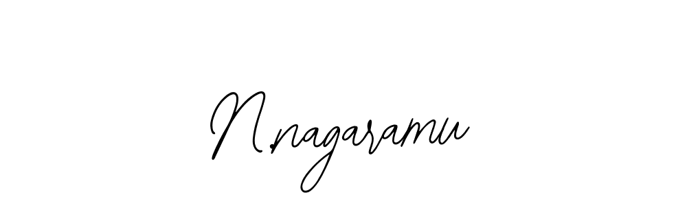 Make a beautiful signature design for name N.nagaramu. With this signature (Bearetta-2O07w) style, you can create a handwritten signature for free. N.nagaramu signature style 12 images and pictures png