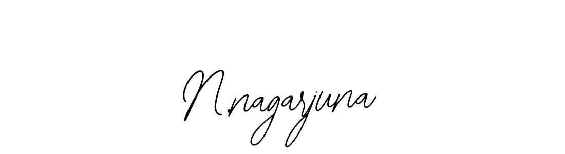 How to make N.nagarjuna name signature. Use Bearetta-2O07w style for creating short signs online. This is the latest handwritten sign. N.nagarjuna signature style 12 images and pictures png