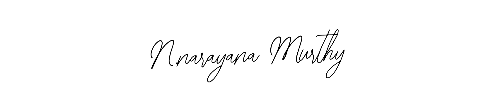 You should practise on your own different ways (Bearetta-2O07w) to write your name (N.narayana Murthy) in signature. don't let someone else do it for you. N.narayana Murthy signature style 12 images and pictures png