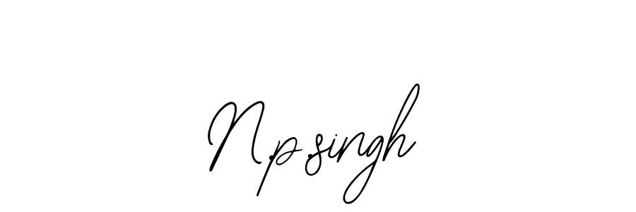 Similarly Bearetta-2O07w is the best handwritten signature design. Signature creator online .You can use it as an online autograph creator for name N.p.singh. N.p.singh signature style 12 images and pictures png