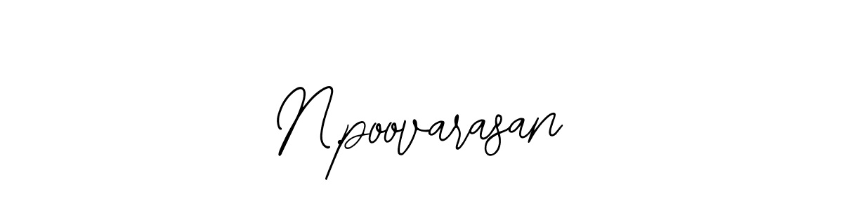 Make a beautiful signature design for name N.poovarasan. With this signature (Bearetta-2O07w) style, you can create a handwritten signature for free. N.poovarasan signature style 12 images and pictures png