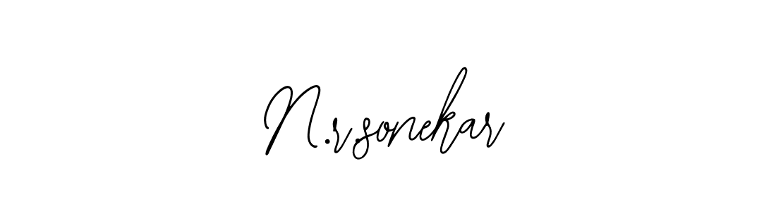 Also we have N.r.sonekar name is the best signature style. Create professional handwritten signature collection using Bearetta-2O07w autograph style. N.r.sonekar signature style 12 images and pictures png