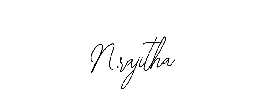 Make a beautiful signature design for name N.rajitha. With this signature (Bearetta-2O07w) style, you can create a handwritten signature for free. N.rajitha signature style 12 images and pictures png