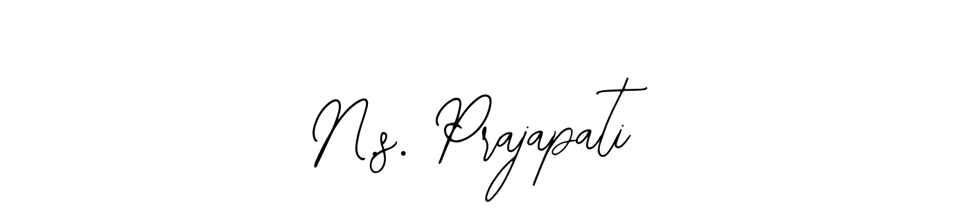 How to Draw N.s. Prajapati signature style? Bearetta-2O07w is a latest design signature styles for name N.s. Prajapati. N.s. Prajapati signature style 12 images and pictures png