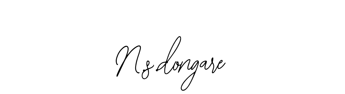 You should practise on your own different ways (Bearetta-2O07w) to write your name (N.s.dongare) in signature. don't let someone else do it for you. N.s.dongare signature style 12 images and pictures png