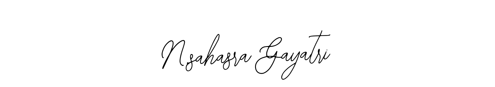 Create a beautiful signature design for name N.sahasra Gayatri. With this signature (Bearetta-2O07w) fonts, you can make a handwritten signature for free. N.sahasra Gayatri signature style 12 images and pictures png