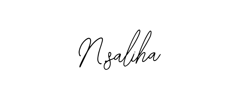 Similarly Bearetta-2O07w is the best handwritten signature design. Signature creator online .You can use it as an online autograph creator for name N.saliha. N.saliha signature style 12 images and pictures png