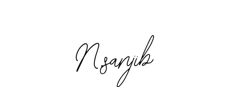 N.sanjib stylish signature style. Best Handwritten Sign (Bearetta-2O07w) for my name. Handwritten Signature Collection Ideas for my name N.sanjib. N.sanjib signature style 12 images and pictures png