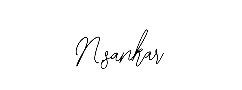 You should practise on your own different ways (Bearetta-2O07w) to write your name (N.sankar) in signature. don't let someone else do it for you. N.sankar signature style 12 images and pictures png