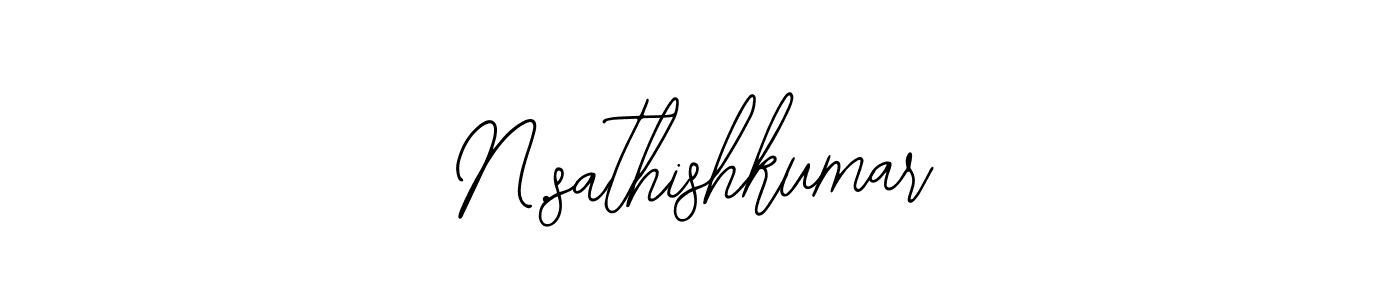 Also we have N.sathishkumar name is the best signature style. Create professional handwritten signature collection using Bearetta-2O07w autograph style. N.sathishkumar signature style 12 images and pictures png