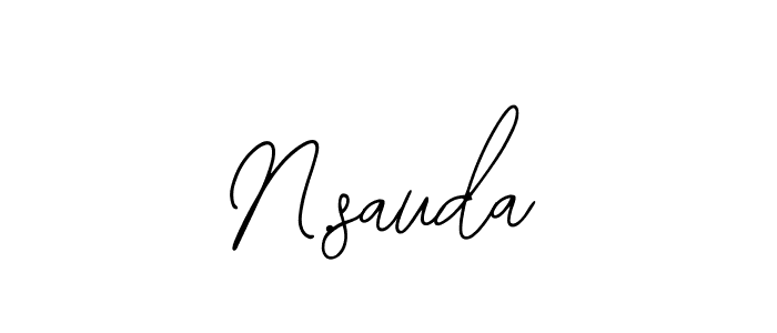 It looks lik you need a new signature style for name N.sauda. Design unique handwritten (Bearetta-2O07w) signature with our free signature maker in just a few clicks. N.sauda signature style 12 images and pictures png