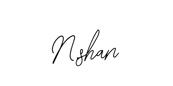 You should practise on your own different ways (Bearetta-2O07w) to write your name (N.shan) in signature. don't let someone else do it for you. N.shan signature style 12 images and pictures png