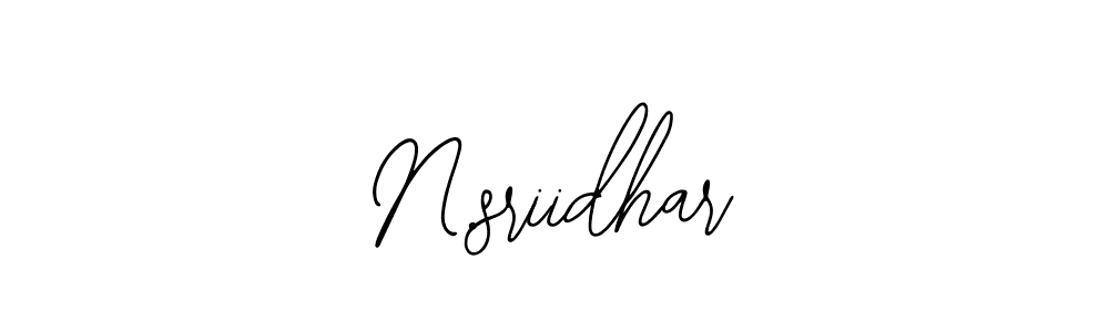 Create a beautiful signature design for name N.sriidhar. With this signature (Bearetta-2O07w) fonts, you can make a handwritten signature for free. N.sriidhar signature style 12 images and pictures png