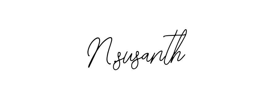 Make a beautiful signature design for name N.susanth. With this signature (Bearetta-2O07w) style, you can create a handwritten signature for free. N.susanth signature style 12 images and pictures png