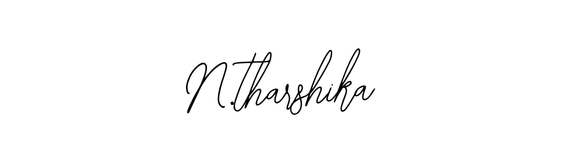 How to make N.tharshika name signature. Use Bearetta-2O07w style for creating short signs online. This is the latest handwritten sign. N.tharshika signature style 12 images and pictures png