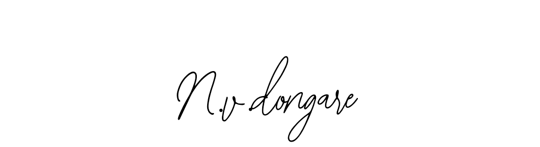 You should practise on your own different ways (Bearetta-2O07w) to write your name (N.v.dongare) in signature. don't let someone else do it for you. N.v.dongare signature style 12 images and pictures png