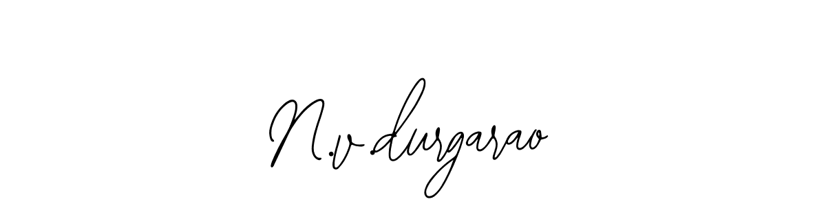 You should practise on your own different ways (Bearetta-2O07w) to write your name (N.v.durgarao) in signature. don't let someone else do it for you. N.v.durgarao signature style 12 images and pictures png