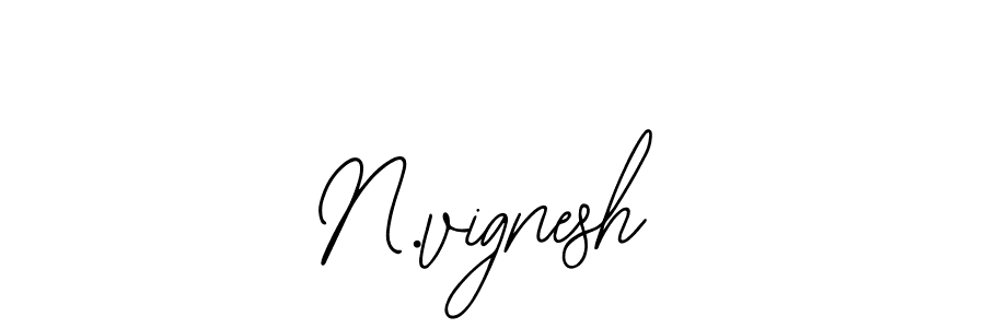 Use a signature maker to create a handwritten signature online. With this signature software, you can design (Bearetta-2O07w) your own signature for name N.vignesh. N.vignesh signature style 12 images and pictures png