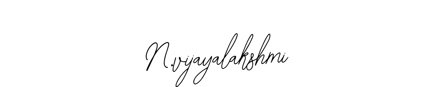 Design your own signature with our free online signature maker. With this signature software, you can create a handwritten (Bearetta-2O07w) signature for name N.vijayalakshmi. N.vijayalakshmi signature style 12 images and pictures png