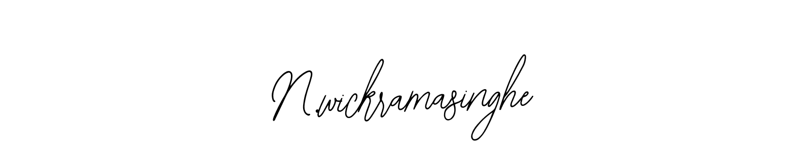 Design your own signature with our free online signature maker. With this signature software, you can create a handwritten (Bearetta-2O07w) signature for name N.wickramasinghe. N.wickramasinghe signature style 12 images and pictures png