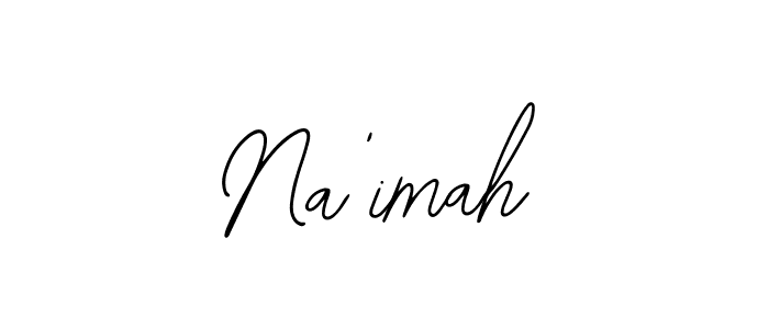 How to make Na'imah signature? Bearetta-2O07w is a professional autograph style. Create handwritten signature for Na'imah name. Na'imah signature style 12 images and pictures png