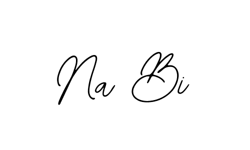 The best way (Bearetta-2O07w) to make a short signature is to pick only two or three words in your name. The name Na Bi include a total of six letters. For converting this name. Na Bi signature style 12 images and pictures png