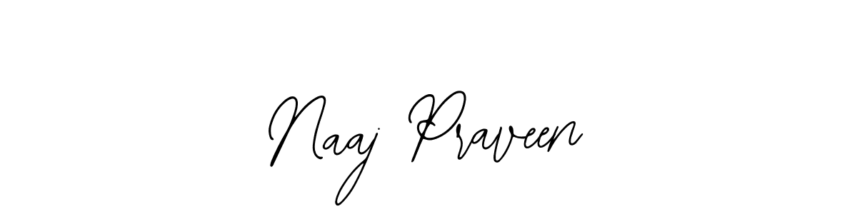 Create a beautiful signature design for name Naaj Praveen. With this signature (Bearetta-2O07w) fonts, you can make a handwritten signature for free. Naaj Praveen signature style 12 images and pictures png