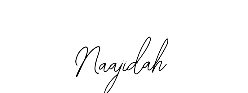 Use a signature maker to create a handwritten signature online. With this signature software, you can design (Bearetta-2O07w) your own signature for name Naajidah. Naajidah signature style 12 images and pictures png