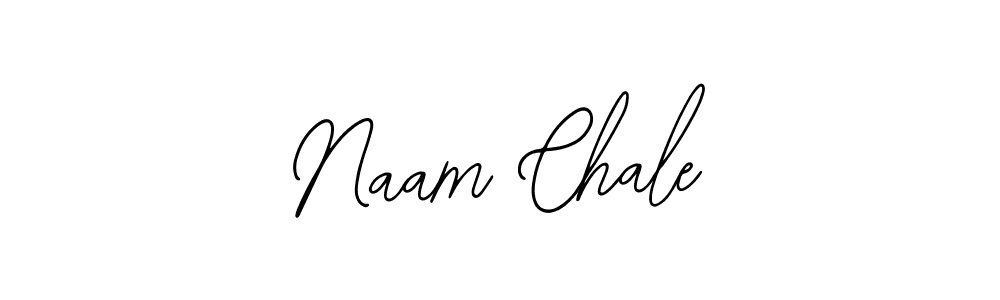 How to make Naam Chale name signature. Use Bearetta-2O07w style for creating short signs online. This is the latest handwritten sign. Naam Chale signature style 12 images and pictures png
