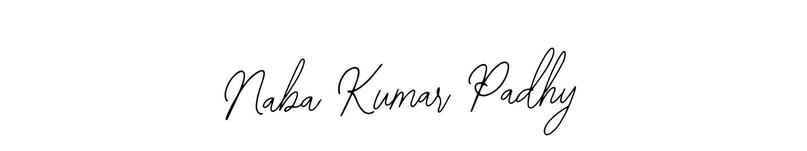 Use a signature maker to create a handwritten signature online. With this signature software, you can design (Bearetta-2O07w) your own signature for name Naba Kumar Padhy. Naba Kumar Padhy signature style 12 images and pictures png